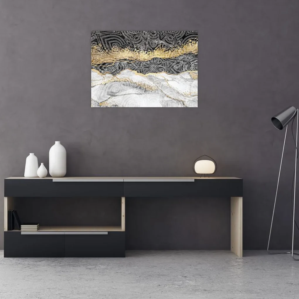 Obraz - Mandala v mramore (70x50 cm)