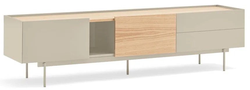 TV stolík v dekore duba v béžovo-prírodnej farbe 180x45 cm Otto – Teulat