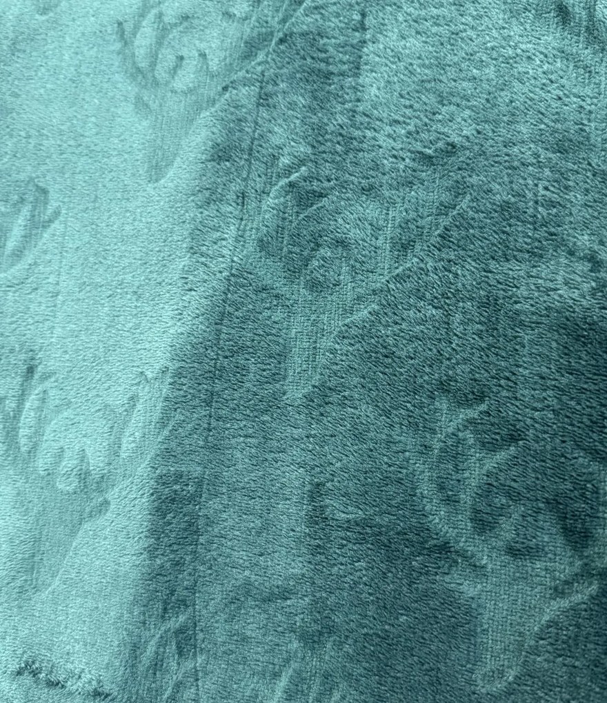 Vianočná deka NOBLE Deer 150x200 cm - tmavo zelená