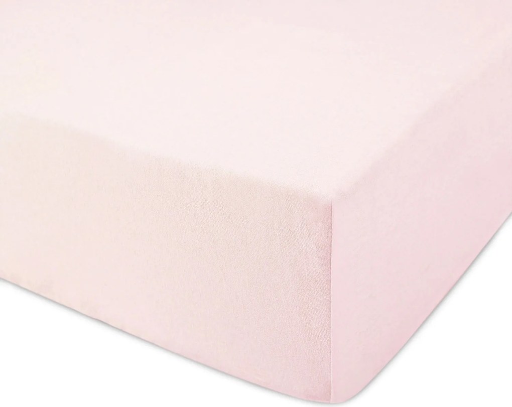 DETSKÉ JERSEY PRESTIERADLO 006 80X180 CM SVETLORUŽOVÉ