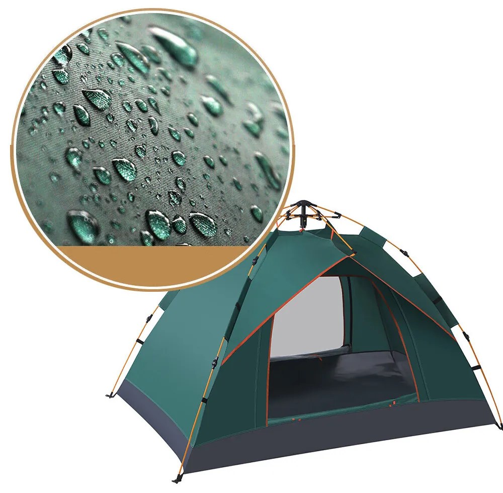 Zelený stan pre 3 osoby 2x2x1,35m