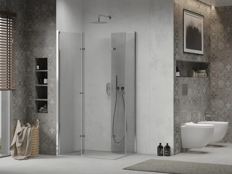 Mexen Lima DUO sprchovací kút 90x70 cm, priehľadný, chróm, 856-090-070-02-00