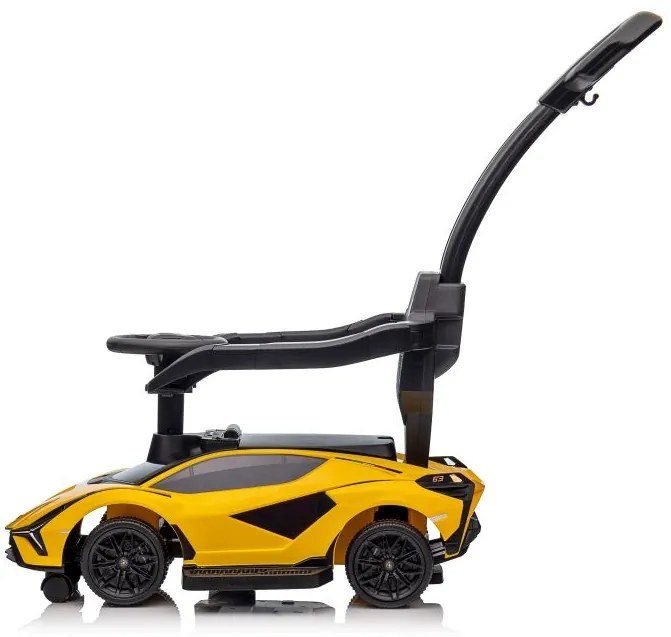 Lean Toys Detské odrážadlo Lamborghini QLS-996T s rúčkou - žlté