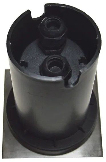 Vonkajšie nájazdové svietidlo 1xGU10/35W/230V IP44 matný chróm