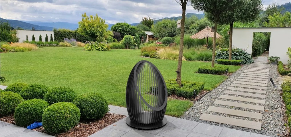 ZÁHRADNÉ OHNISKO VENITA ČIERNE 65 cm