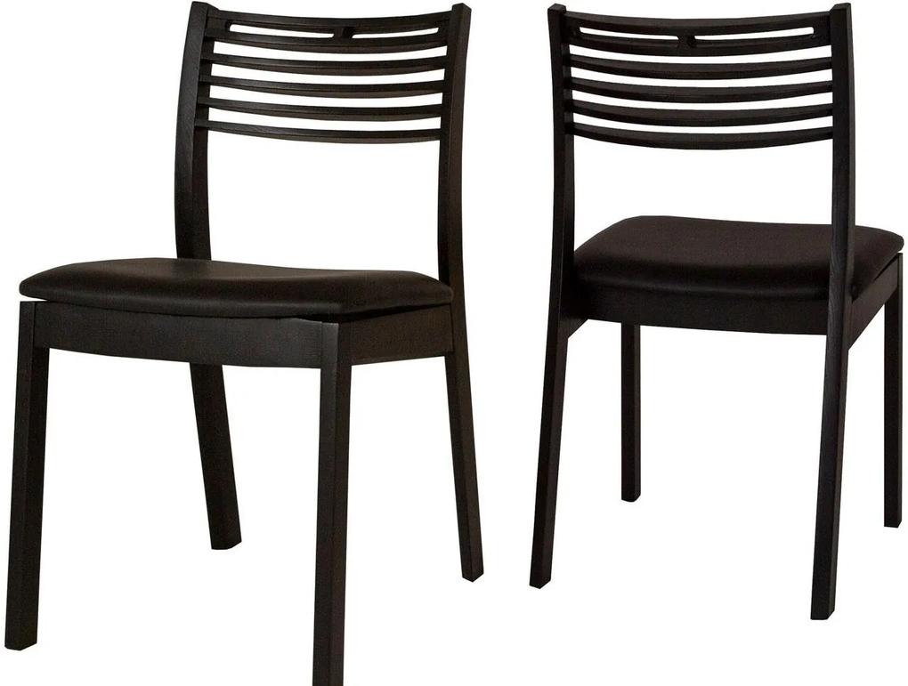 Dizajnová jedálenská stolička Zezi čierna