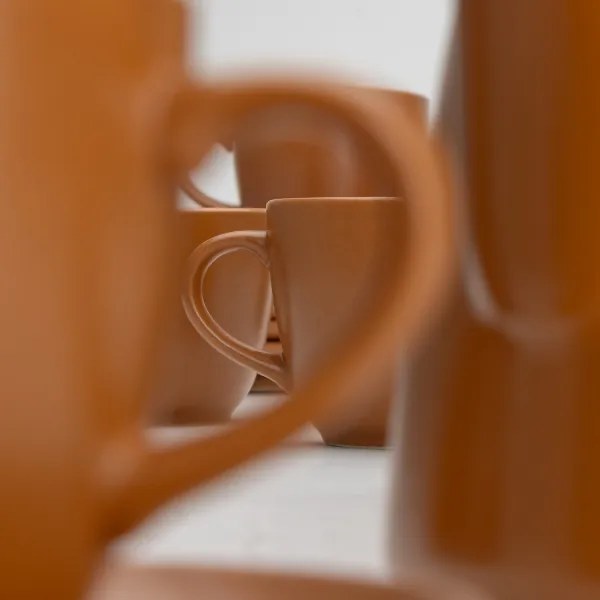 Keramická čajová sada hnedá