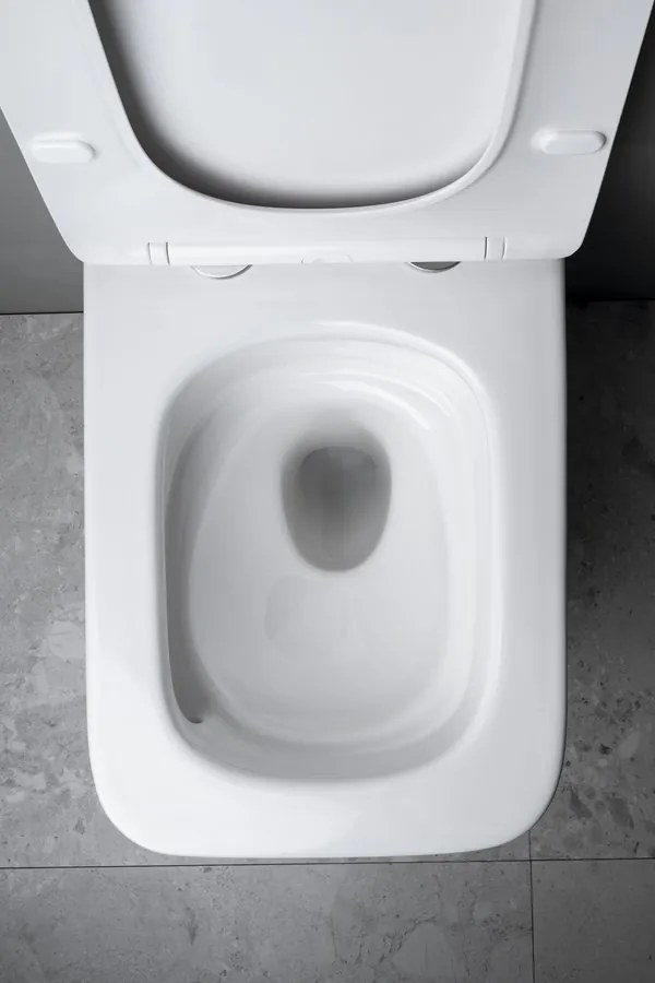 Sapho Sapho, PORTO závesná WC misa, Vortex Rimless, 36x52cm, biela, PZ102V