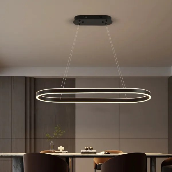 Brilagi - LED luster na lanku PONDIE LED/43W/230V 80x30 cm čierna