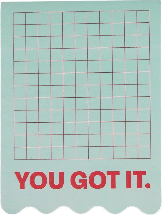 EVERYDAY Samolepiace lístočky "You Got It" - zelená