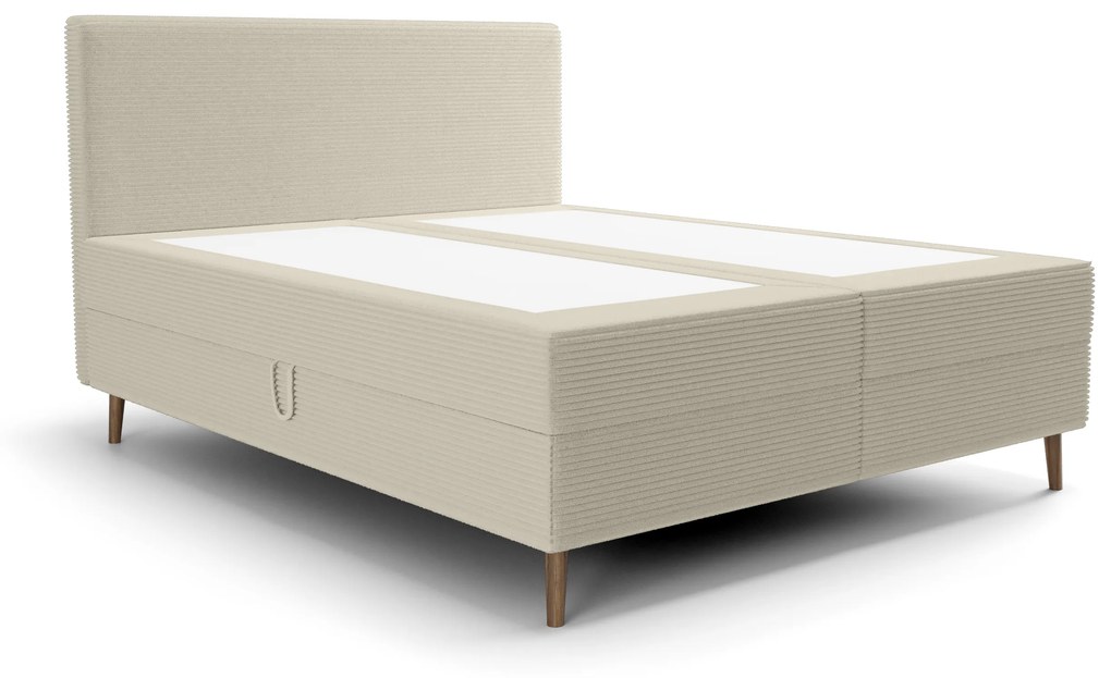 Jednolôžková posteľ 120 cm Napoli Bonell (krémová) (s roštom, s úl. priestorom). Akcia -20%. Vlastná spoľahlivá doprava až k Vám domov. 1082438