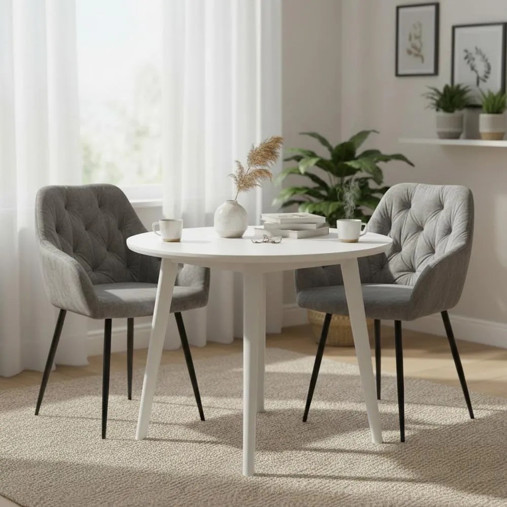 Set - 2 ks Jedálenská stolička AVENBERG LOREN, sivá