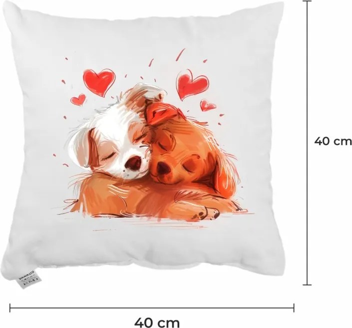 Dekoratívny vankúš Puppy Love 40x40 cm EMI
