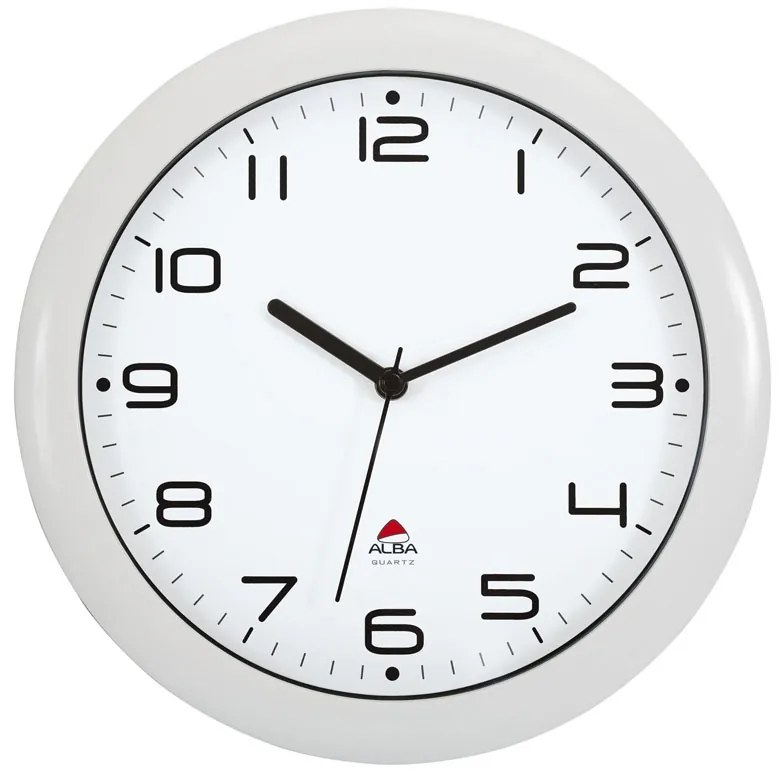 Nástenné hodiny biele