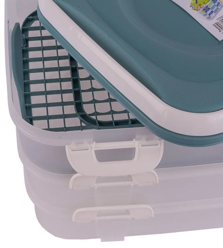 Orion Úložný box na koláče a zákusky, PIKNIK 2-poschodový, s uchami, mix farieb