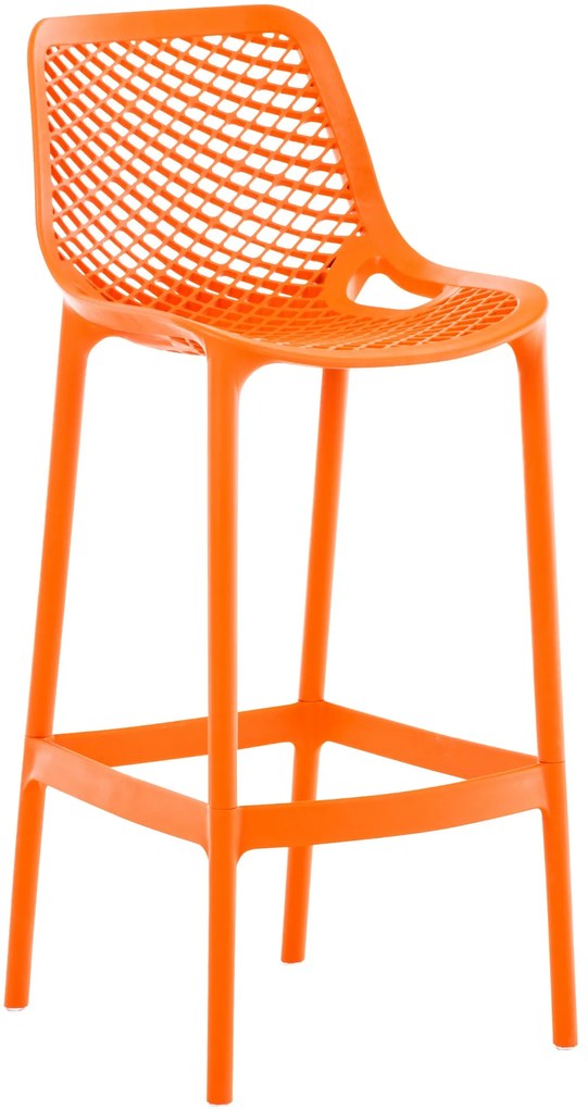 Plastová barová stolička DS10778434 - Oranžová