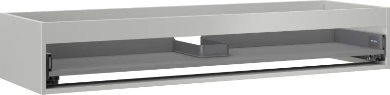 Mexen Box-A, závesná skrinka, 140 cm, 1 zásuvka, sivá matná, 91AX0-1400-235-1-62