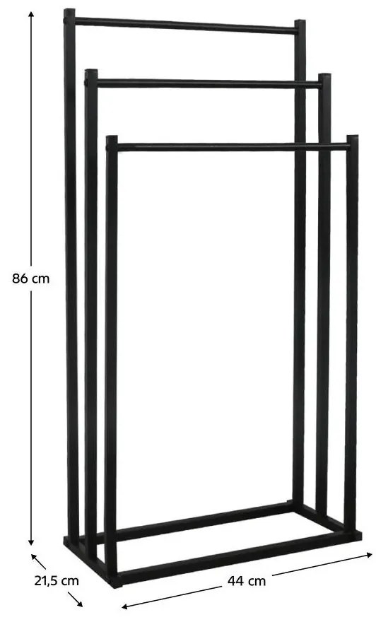Tempo Kondela Stojan na uteráky, čierna, POLDO