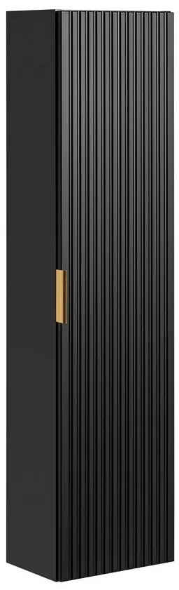 Vysoká kúpeľňová skrinka Casad čierna