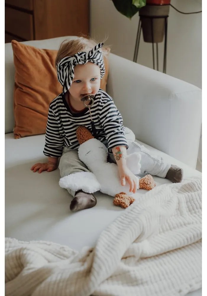 Biely zaspávačik Goose - Malomi Kids