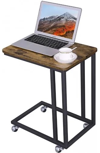 Odkladací stolík na kolieskách VASAGLE LNT50X