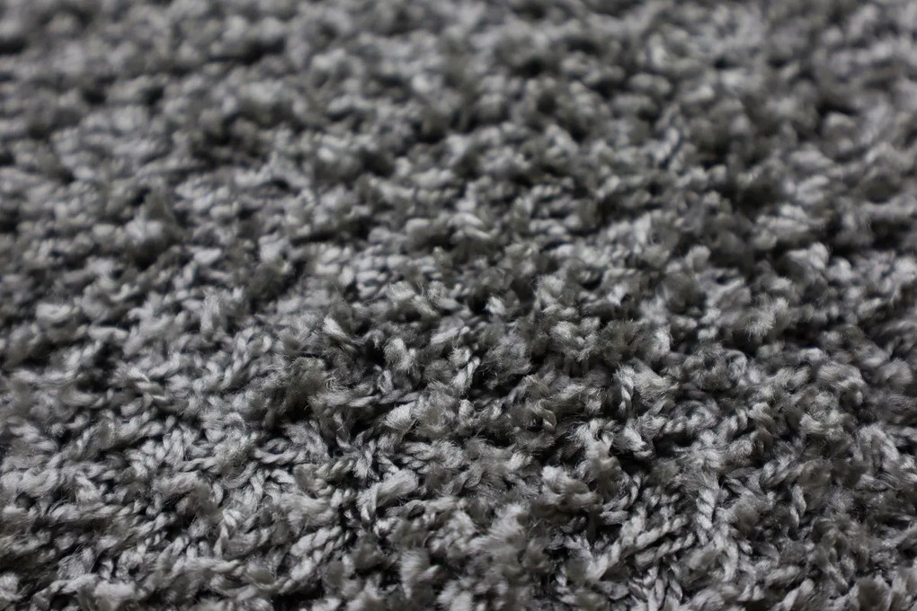 Vopi, Koberec behúň na mieru Color Shaggy šedý, šíre 150 cm, šedá, obývacia izba