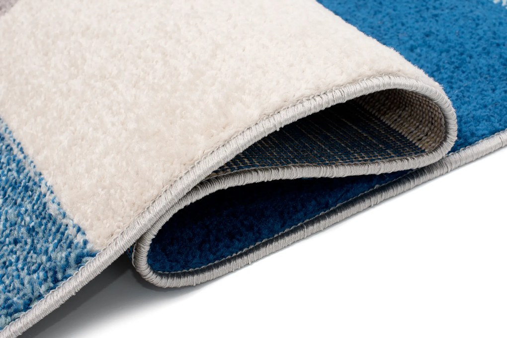 TA Koberec C574B ŠEDÁ/TURQUOIS AZURE Rozmer: 240x330 cm