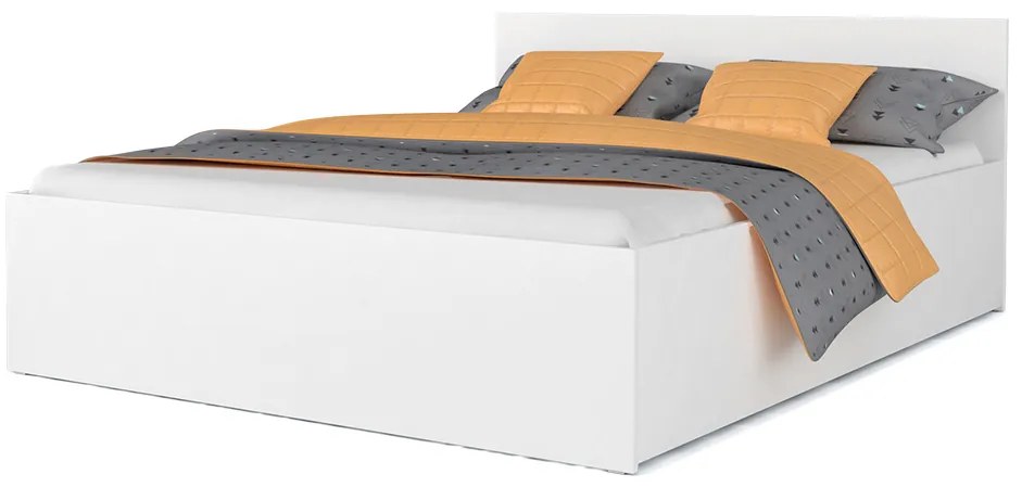 Jednolôžková posteľ s úložným priestorom Dolly - biela Rozmer: 200x90