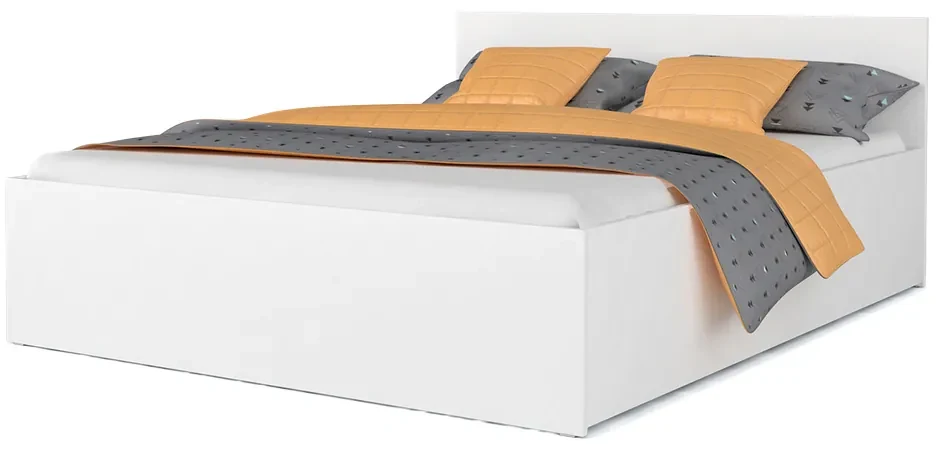 Jednolôžková posteľ s úložným priestorom Dolly - biela Rozmer: 200x90