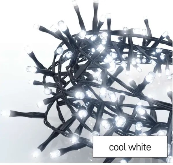 LED Vianočná vonkajšia reťaz 400xLED/13m IP44 studená biela