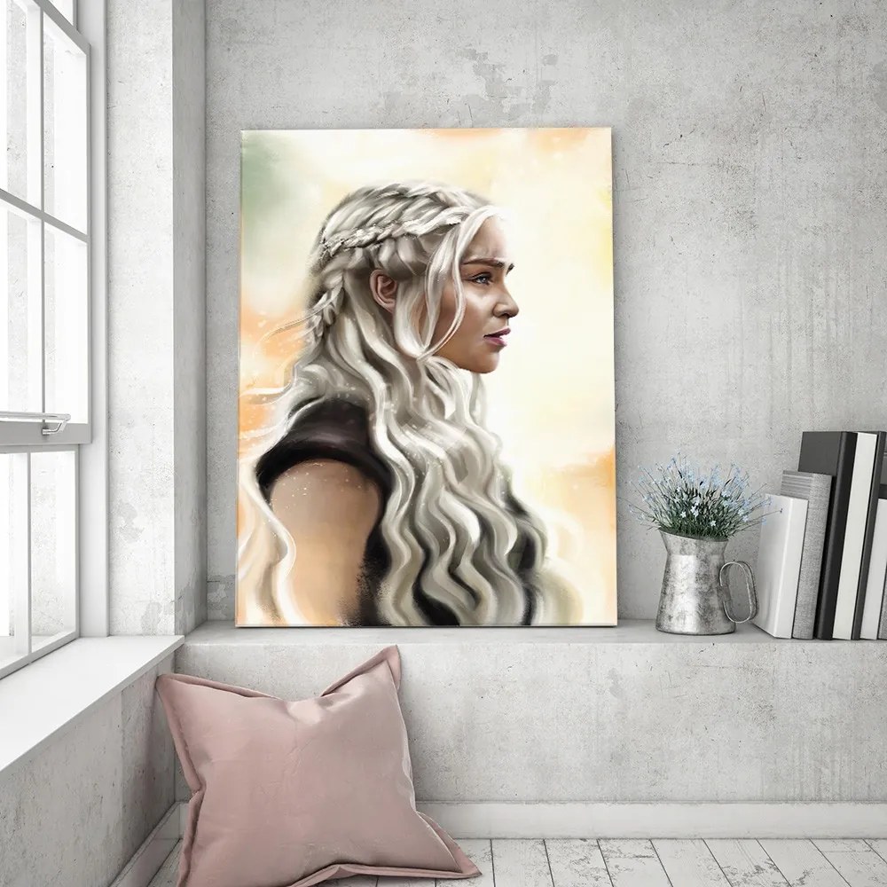 Gario Obraz na plátne Hra o tróny, portrét Daenerys Targaryen - Dmitry Belov Rozmery: 80 x 120 cm