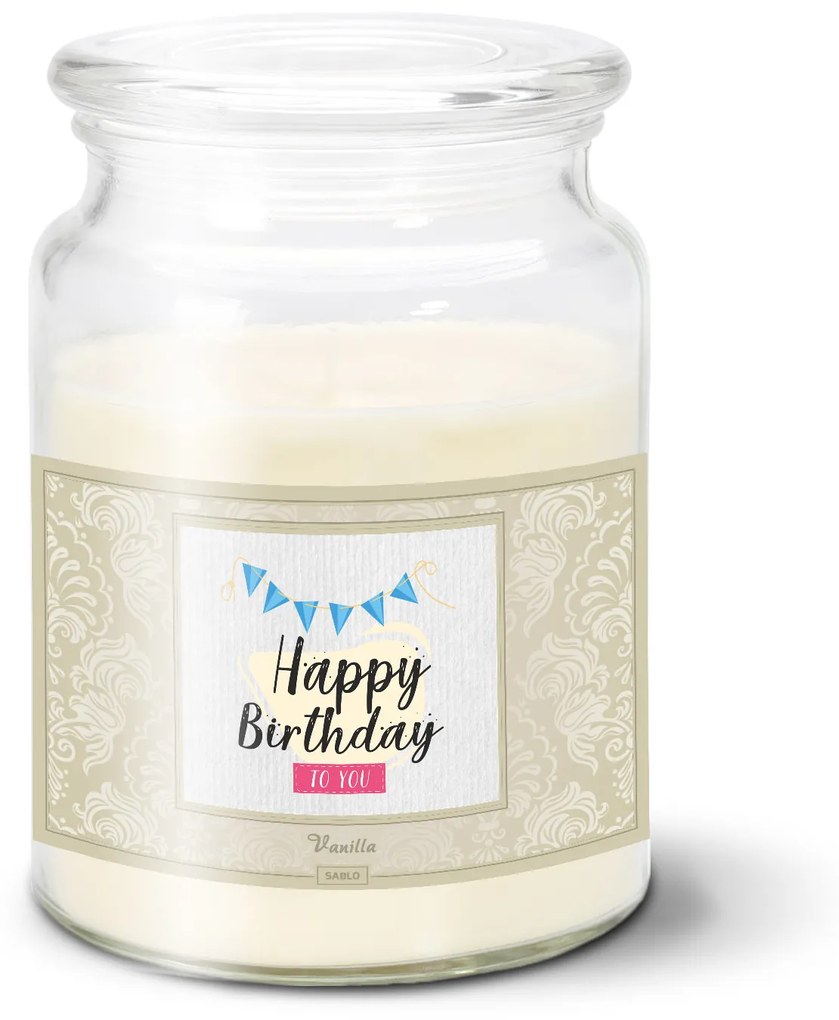 Sablio Sviečka Happy Birthday to you - 500 g