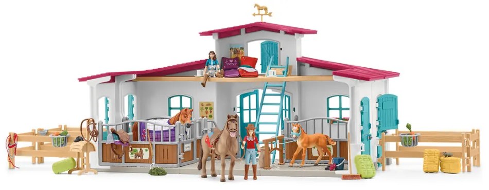 Schleich 42567 Stajňa s príslušenstvom pri jazere, new