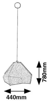 Rabalux 72000 - Luster na lanku LOMIRO 1xE27/40W/230V