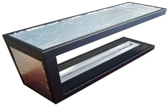 InFire - Rohový BIO krb 100x50 cm 3kW obojstranný