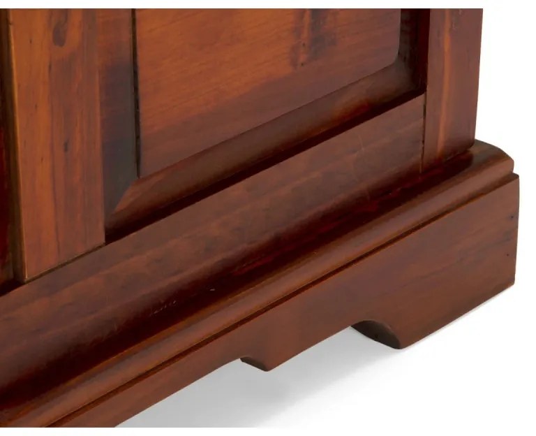 furniture-nabytek.cz - Masívna truhlica Catana z borovicového dreva, lakovaná, hnedá