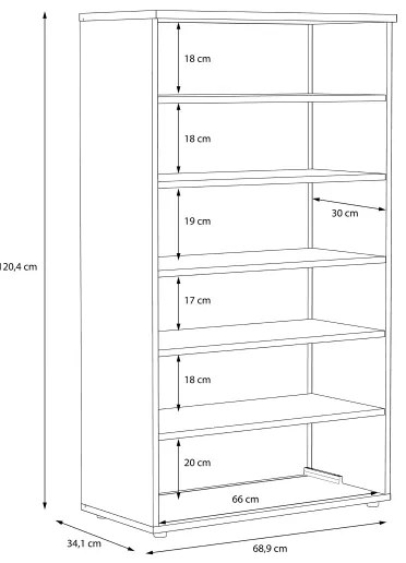 Botník ETON dub sonoma/biela