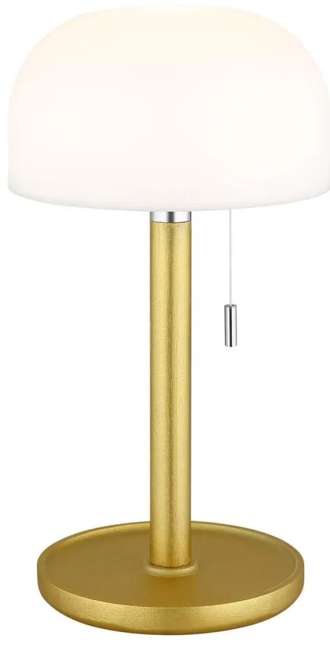 Globo 21016M - LED stolná lampa NORMAN LED/1,5W/3,7V 3000/4200/6000K mosadz