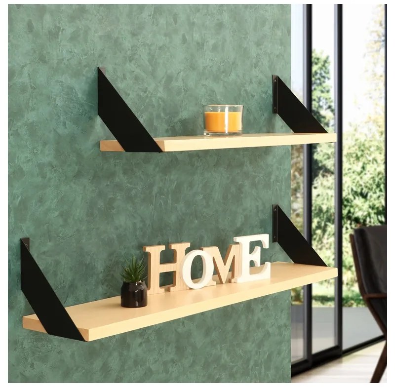 Polica na stenu s konzolou Dana 100 cm BUK