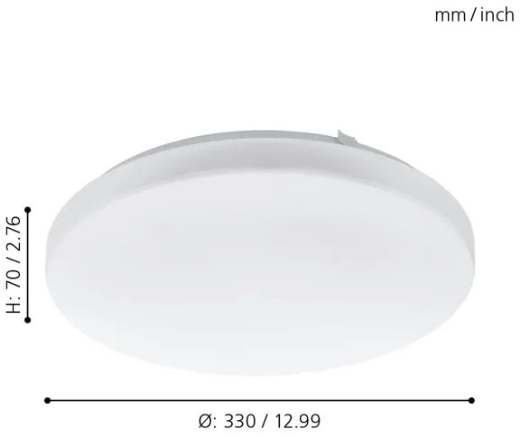 Eglo 97872 - LED Stropné svietidlo FRANIA LED/14,6W/230V