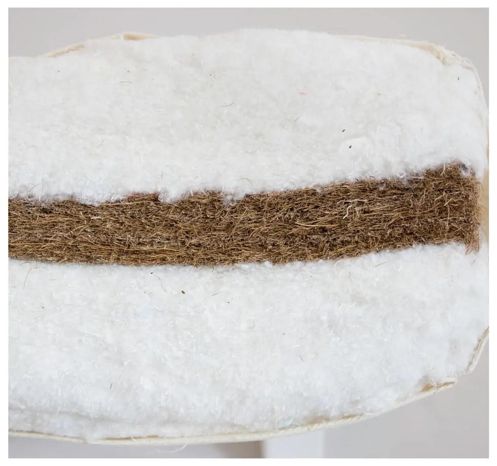 Biely stredne tvrdý futónový matrac 120x200 cm Coco Natural – Karup Design