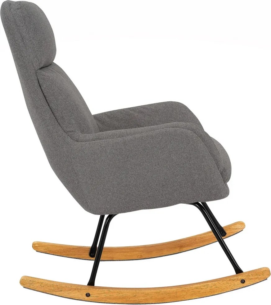 Hojdacie kreslo Lindberg, holubia šedá látka