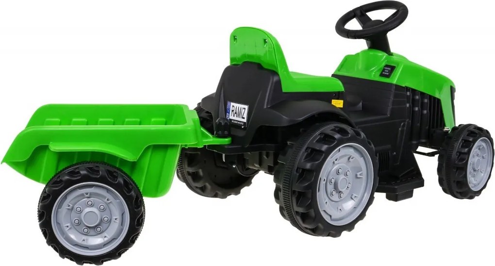 Ramiz Traktor s prívesom zelený