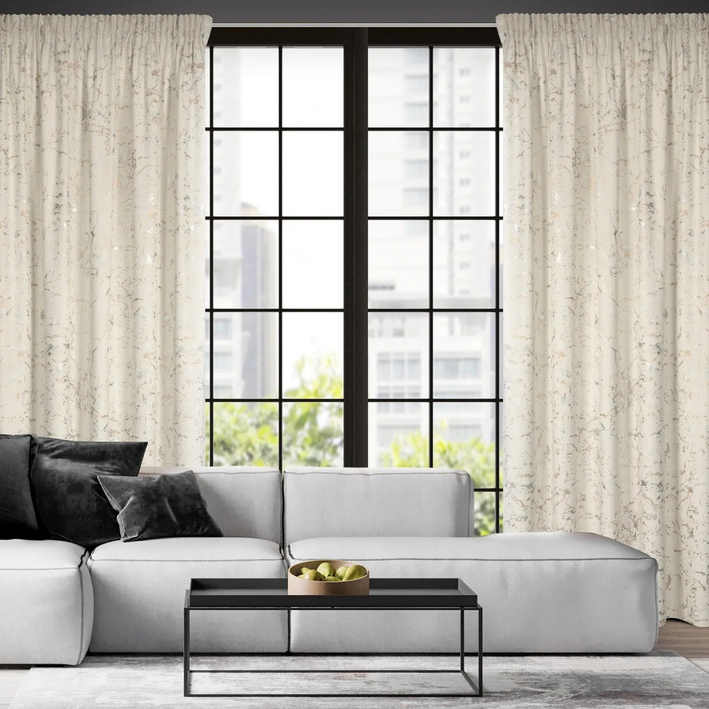 ZATEMŇOVACÍ ZÁVES NA PÁSKE DORI 140X270 CM VZOROVANÁ