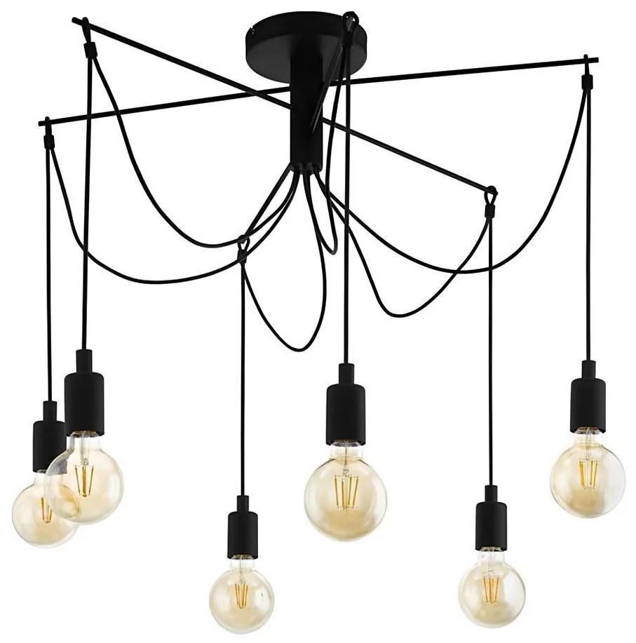 Eglo 98679 - Luster na lanku MUSARA 6xE27/60W/230V pavúk 98679