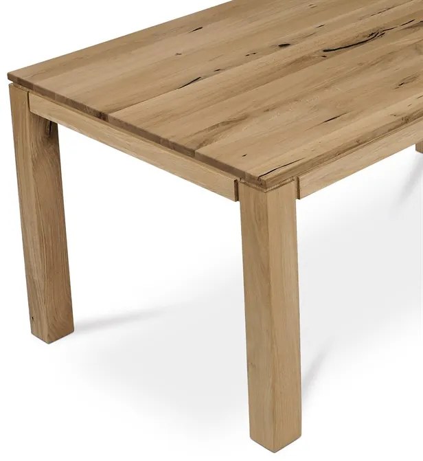 Autronic BONTEC Jedálenský stôl 120x80cm, masív, dub, DS-F120 DUB Farba: Prírodné
