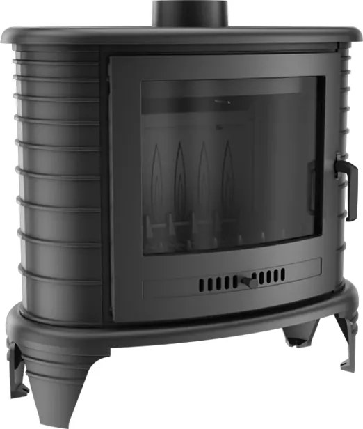 Krbové kachle Koza K8, 9 kW, 130 Ø, čierne, liatina
