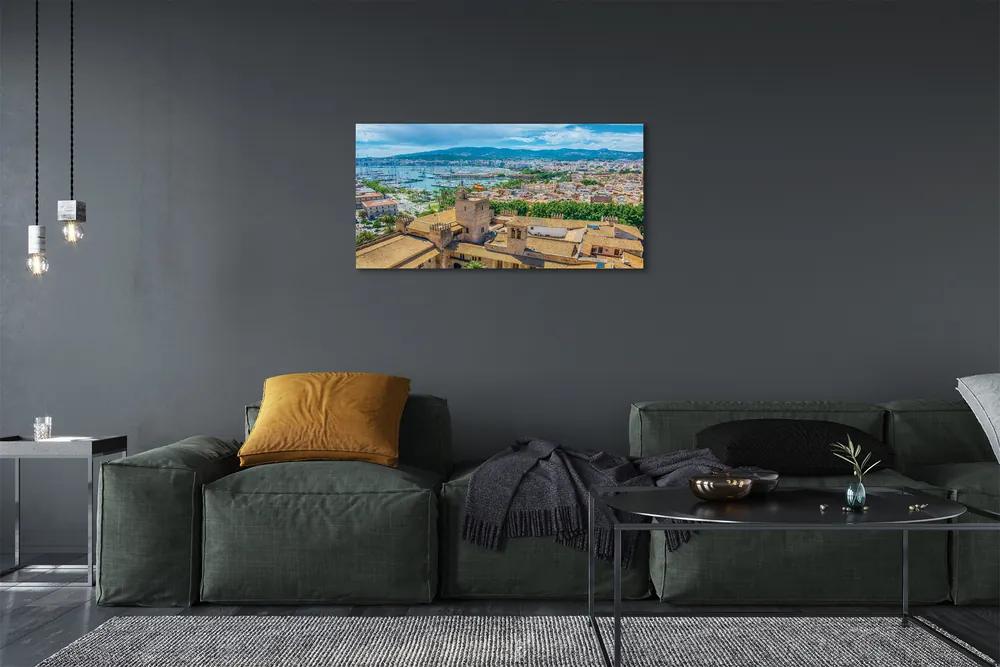 Obraz na plátne Španielsko Port pobreží mesto 125x50 cm