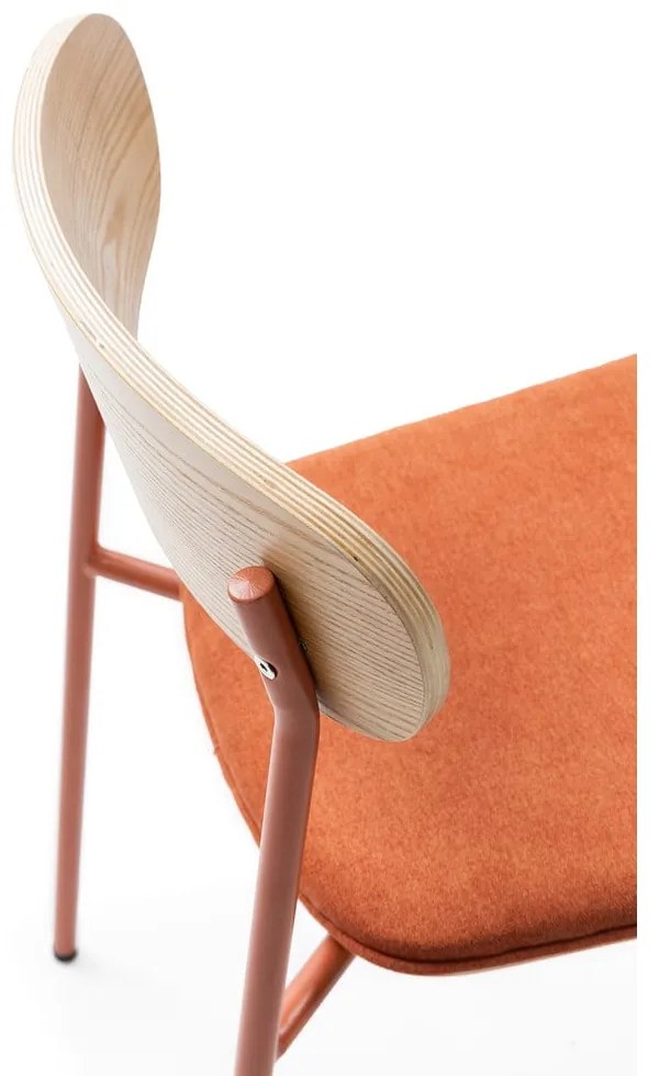 Jedálenské stoličky v súprave 2 ks v červeno-prírodnej farbe Adriana – Marckeric