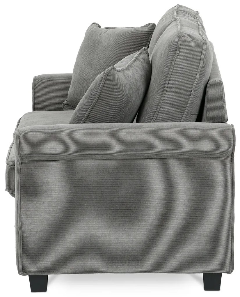 Dvojmiestna pohovka ASB-4170 GREY2, manžestr, sivá